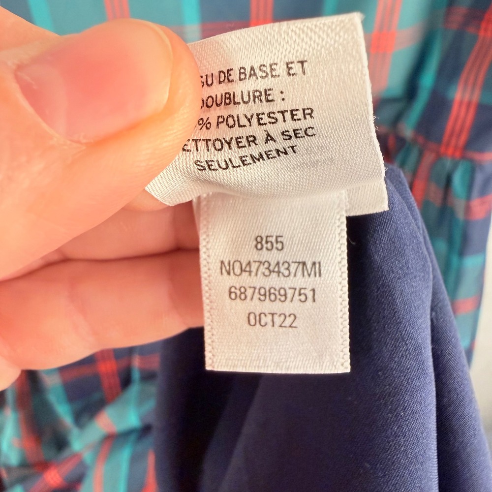 Nordstrom Plaid Sleeveless Fit & Flare Dress Medium NWT Holiday Timeless - Picture 9 of 11